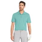 Men's Izod Classic-fit Grid Performance Golf Polo, Size: Small, Turquoise/blue (turq/aqua)