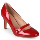 Journee Collection Devi Women's Mary Jane Heels, Girl's, Size: Medium (8), Red