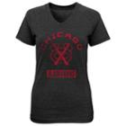 Girls 7-16 Chicago Blackhawks Flawless Tee, Size: M 10-12, Black
