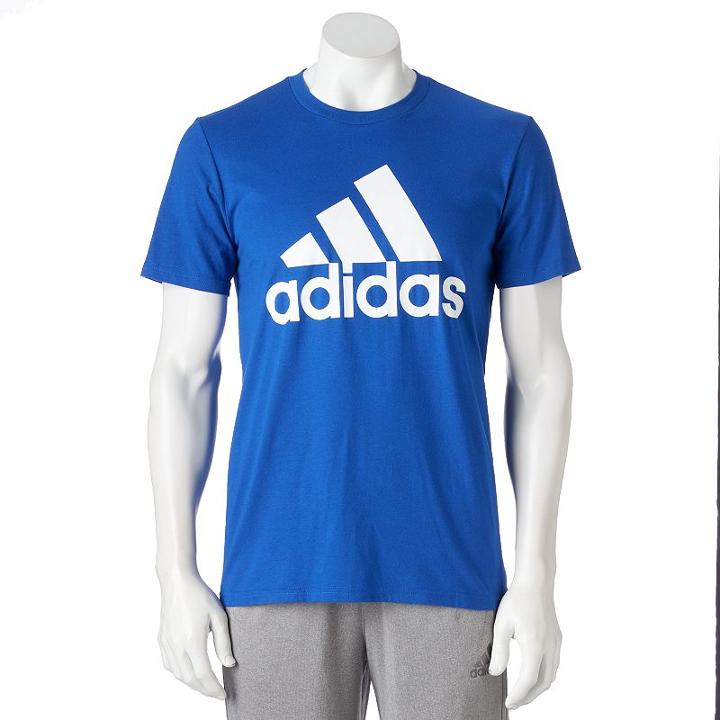 Men's Adidas Classic Tee, Size: Small, Blue