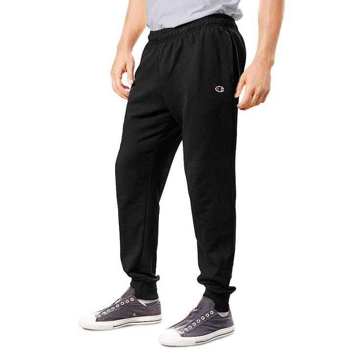 Men's Champion French Terry Jogger Pants, Size: Xxl, Black