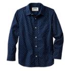Boys 8-20 Urban Pipeline&reg; Dot Button-down Shirt, Boy's, Size: M(10-12), Dark Blue