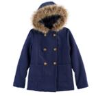 Girls 6-16 So&reg; Peacoat, Size: 14, Blue (navy)