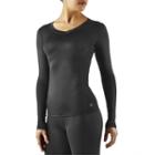 Women's Tommie Copper Recovery Compression V-neck Tee, Size: Large, Black