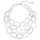 Dana Buchman Silver Tone Multi Strand Hoop Necklace, Women's
