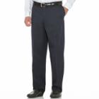 Big & Tall Savane Performance Straight-fit Flat-front Pants, Men's, Size: 48x28, Blue