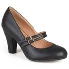 Journee Collection Windy Women's Matte Mary Jane High Heels, Girl's, Size: 10, Black