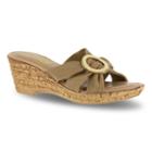 Tuscany By Easy Street Conca Women's Wedge Sandals, Size: 7 Wide, Natural
