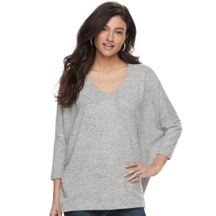 Women's Jennifer Lopez Embellished Caftan, Size: Xl, Med Grey