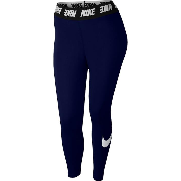 Plus Size Nike High-waisted Comfort Leggings, Women's, Size: 1xl, Blue
