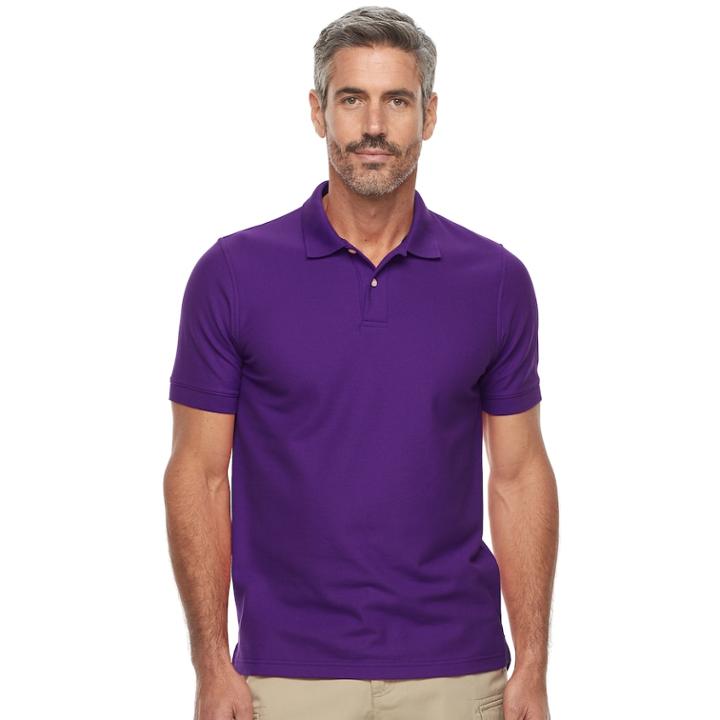 Men's Croft & Barrow&reg; Tailored-fit Polo, Size: Xl, Purple
