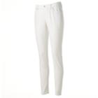 Women's Jennifer Lopez White Skinny Jeans, Size: 14 Short
