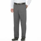 Men's Savane Performance Straight-fit Easy-care Flat-front Chinos, Size: 30x30, Light Grey