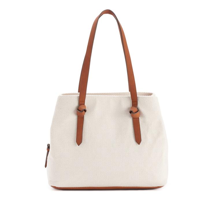 Sonoma Goods For Life&trade; Knot Triple-entry Tote, Women's, Med Beige