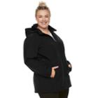 Plus Size Zeroxposur Nicky Soft Shell Hooded Jacket, Women's, Size: 2xl, Black