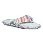 Muk Luks Women's Dawna Memory Foam Thong Slippers, Size: Small, Pink