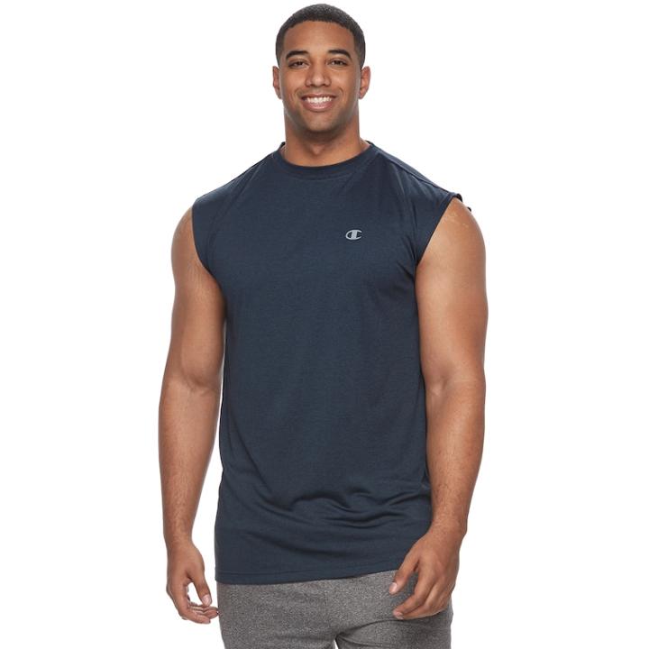 Big & Tall Champion Double Dry Performance Muscle Tee, Men's, Size: 3xb, Blue (navy)