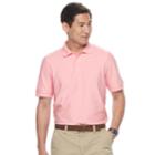 Men's Croft & Barrow&reg; Pique Performance Polo, Size: Large, Brt Pink