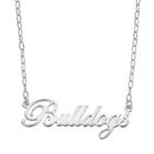 Fiora Sterling Silver Mississippi State Bulldogs Necklace, Women's, Size: 16, Grey
