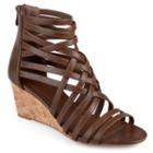 Journee Collection Twyla Women's Wedge Sandals, Girl's, Size: 12, Brown
