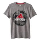 Boys 8-20 Adidas Soccer Ball Tee, Boy's, Size: Large, Dark Grey
