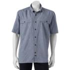 Men's American Outdoors Castmaster Button-down Fishing Shirt, Size: Large, Blue (navy)