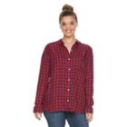 Juniors' Plus Size So&reg; Perfectly Soft Button-front Shirt, Girl's, Size: 2xl, Med Red