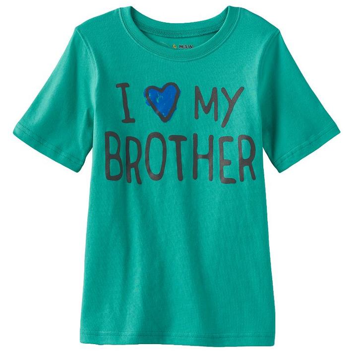 Boys 4-7x Jumping Beans&reg; I Love My Family Tee, Boy's, Size: 6, Dark Green