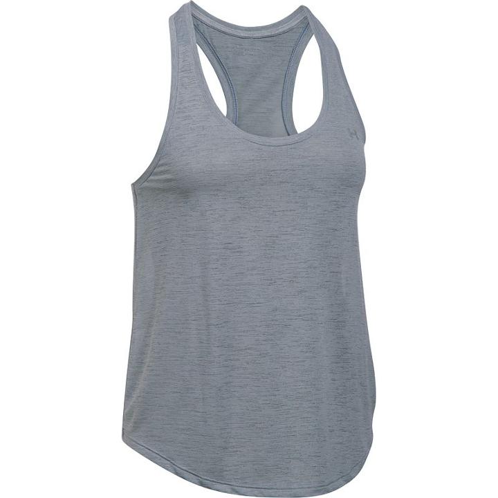 Women's Under Armour Tech Slub Flowy Tank, Size: Xl, Med Grey