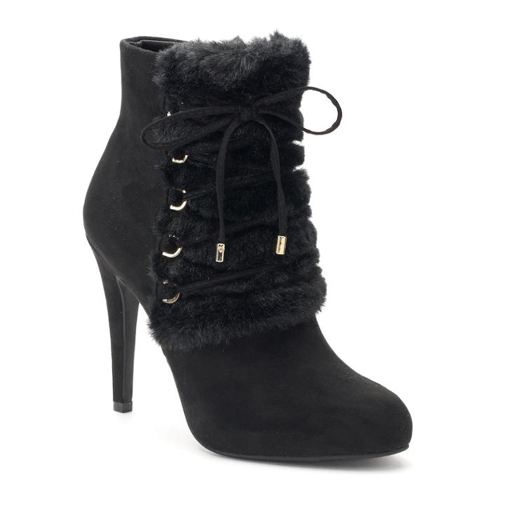 Jennifer Lopez Madeira Women's High Heel Ankle Boots, Size: 8, Black