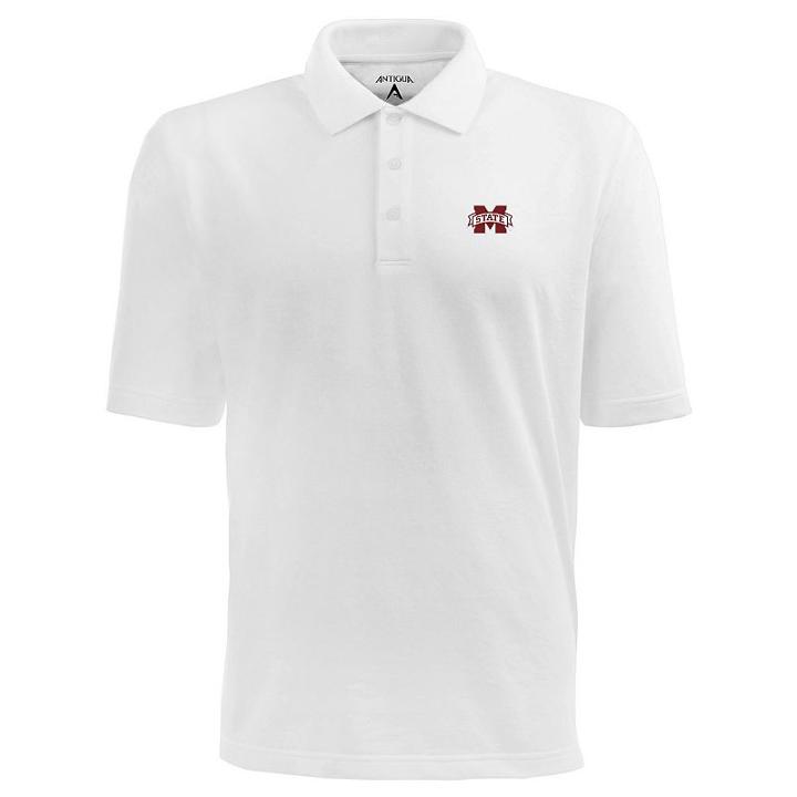 Men's Mississippi State Bulldogs Pique Xtra Lite Polo, Size: Large, White