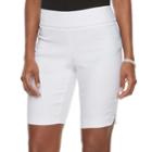 Women's Apt. 9&reg; Brynn Pull-on Bermuda Shorts, Size: 2, White