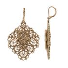 Simply Vera Vera Wang Large Filigree Drop Earrings, Women's, Gold