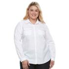 Plus Size Columbia Amberley Stream Button-down Shirt, Women's, Size: 2xl, Natural
