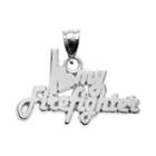 Insignia Collection Sterling Silver I Love My Firefighter Pendant, Women's, Multicolor