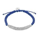 Penn State Nittany Lions Crystal Sterling Silver Bar Link & Team Logo Charm Slipknot Bracelet, Women's, White