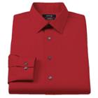 Men's Apt. 9&reg; Extra-slim Solid Stretch Dress Shirt, Size: 16.5-32/33, Red