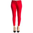 Juniors' Crave Colored Ankle Skinny Jeans, Girl's, Size: 9, Brt Red