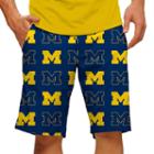 Men's Loudmouth Michigan Wolverines Golf Shorts, Size: 36, Multicolor