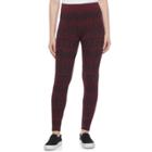 Juniors' Pink Republic Seamless Lined Leggings, Teens, Size: Medium, Dark Red