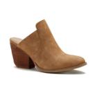Sugar Tag Women's Block Heel Mules, Girl's, Size: Medium (9), Beig/green (beig/khaki)