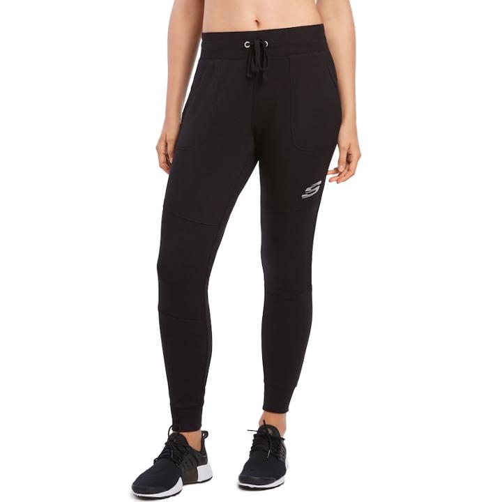 Women's Skechers Better Than Basic Midrise Jogger Sweatpants, Size: Large, Black