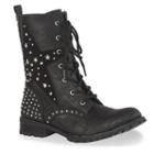 Gia-mia Star Women's Dance Combat Boots, Girl's, Size: 5, Black