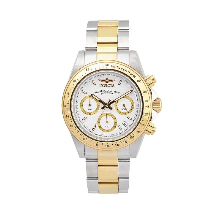 Invicta Men's Speedway Two Tone Stainless Steel Chronograph Watch - K-in-9212, Multicolor