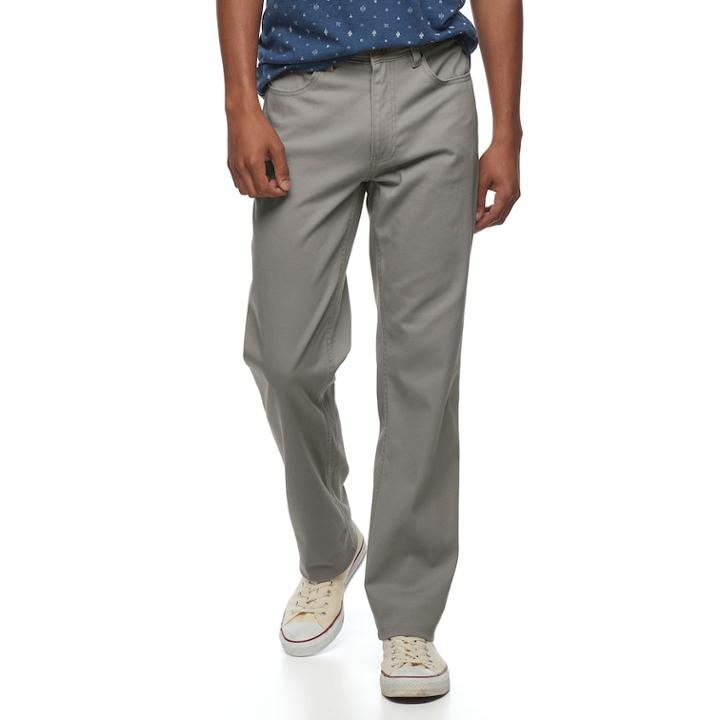 Men's Urban Pipeline&reg; Maxflex Waistband Relaxed-fit Pants, Size: 34x32, Grey