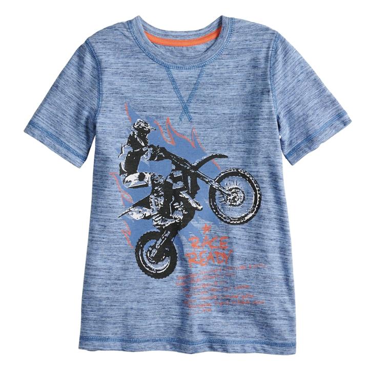 Boys 4-12 Sonoma Goods For Life&trade; Sporty Graphic Tee, Size: 7, Blue