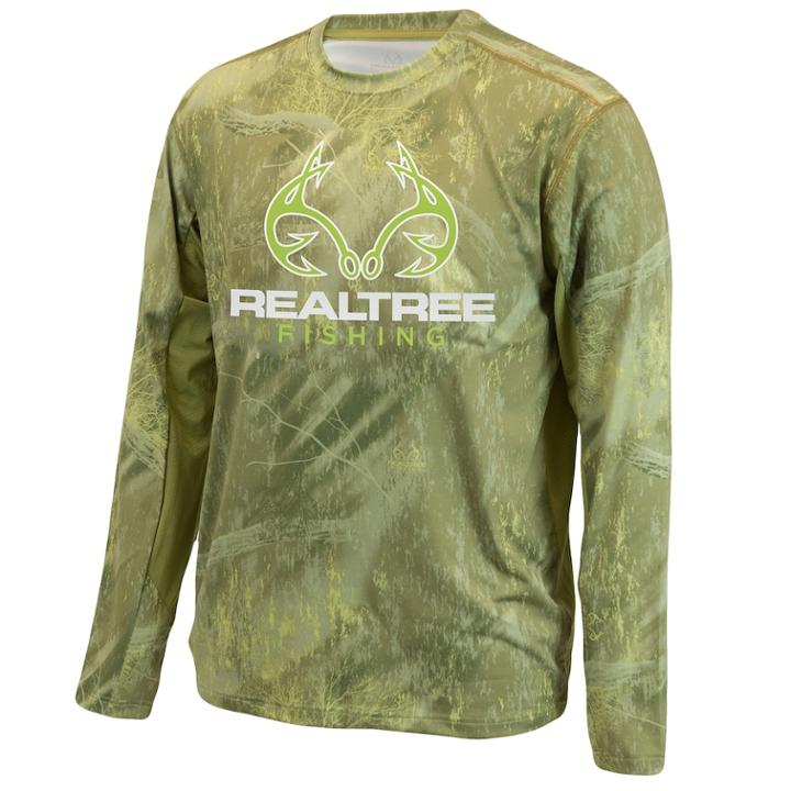 Men's Realtree Cast Performance Wind Shirt, Size: Large, Dark Green