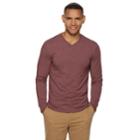 Men's Sonoma Goods For Life&trade; Modern-fit Supersoft V-neck Tee, Size: Large, Dark Red