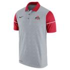 Men's Nike Ohio State Buckeyes Sideline Dri-fit Polo, Size: Large, Grey