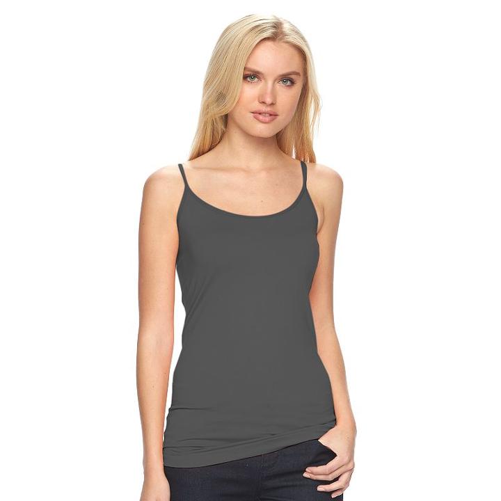 Women's Apt. 9&reg; Essential Seamless Camisole, Size: L/xl, Grey